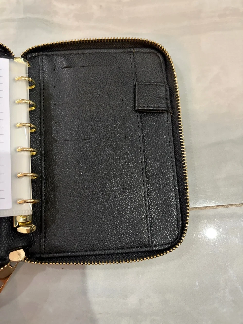 Black Zipper Pocket Planner from Christina Loves Planning